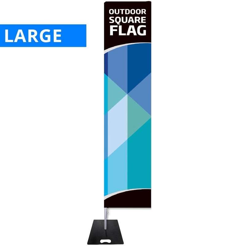 Beach flag, Outdoor Square, Large, incl. flag and Black Flag Base #1