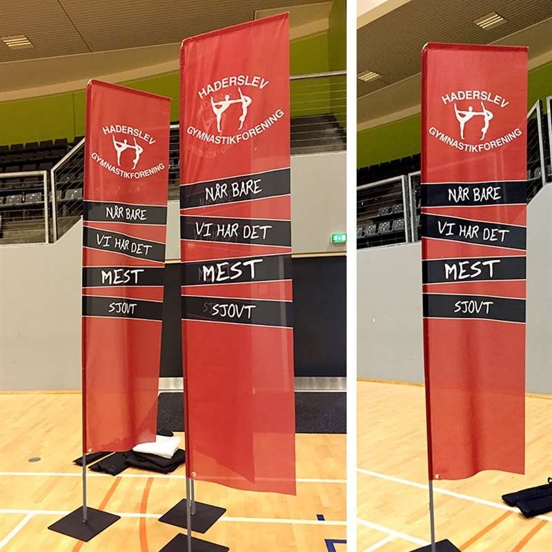 Beach Flag, Outdoor Square Flag, Medium, incl. Pole, Flag, and Black Base #9