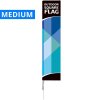 Beach Flag, Outdoor Square Flag, Medium, incl. pole, flag, and ground spike #1