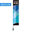 Beach flag, Outdoor Square Flag, Medium, incl. pole, flag, and screw base #1