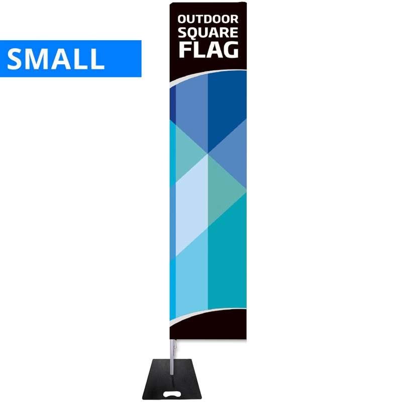 Beach Flag, Outdoor Square Flag, Small, incl. pole, flag, and black flag base #1