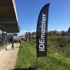 Outdoor Bow Flag, black pole #6
