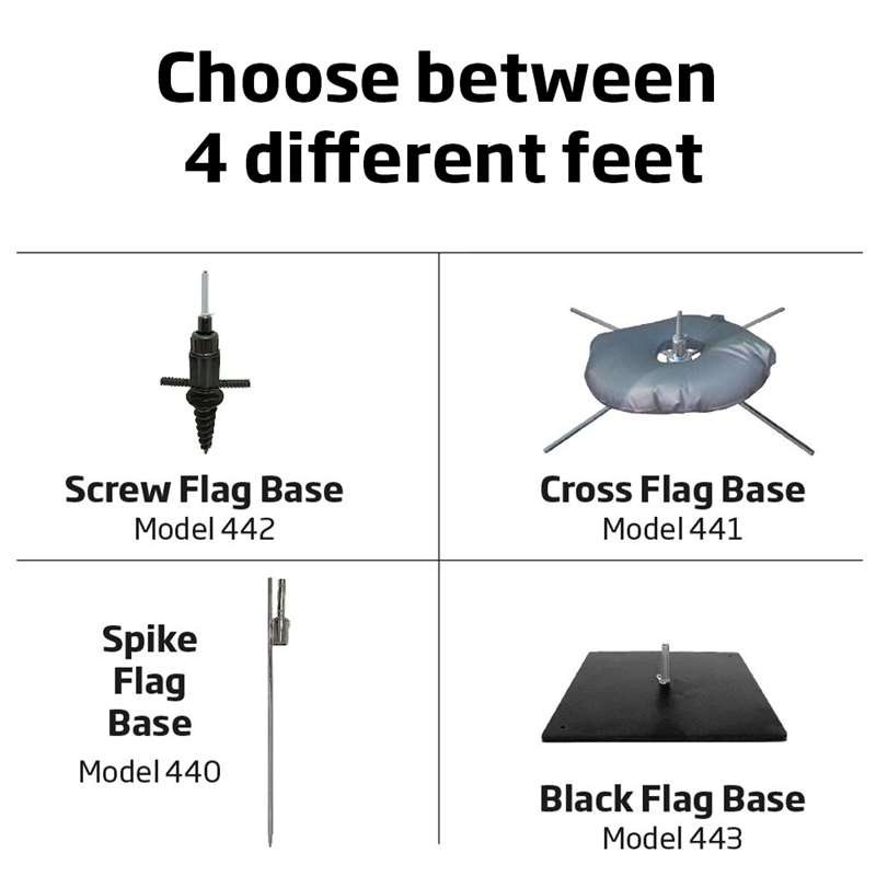 Outdoor Curved Flag - Medium - Includes flag and Cross flag base #8