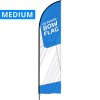Outdoor Curved Flag - Medium - Includes flag and Cross flag base #1