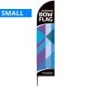 Beach Flag, Outdoor Bow Flag, Black Pole, Small, incl. flag #1