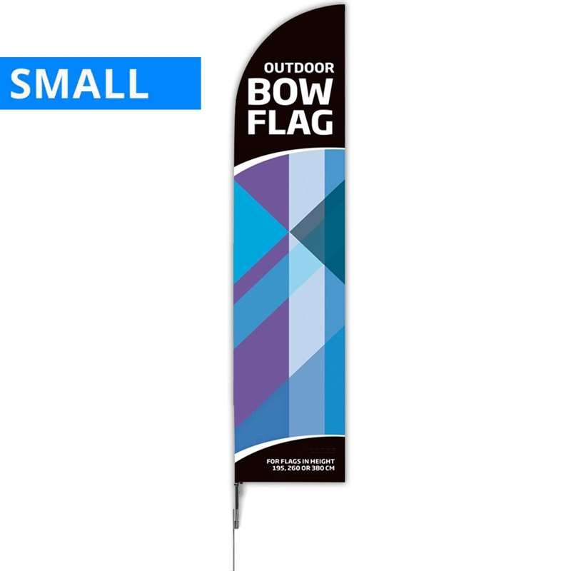 Beach Flag, Outdoor Bow Flag, Small incl. flag and Spike flag base #1