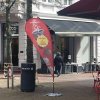 Outdoor Teardrop Flag, Large, incl. printed flag and black pole #11