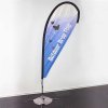 Beach Flag, Outdoor Drop Flag, black pole, Small, incl. flag and Black Flag Base #11