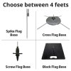 Screw Flag Base  (for Outdoor flag poles) #5