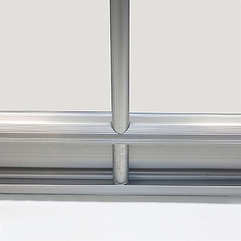 Classic Roll-up, single-sided, aluminum/silver, 60 cm, including bag and banner print