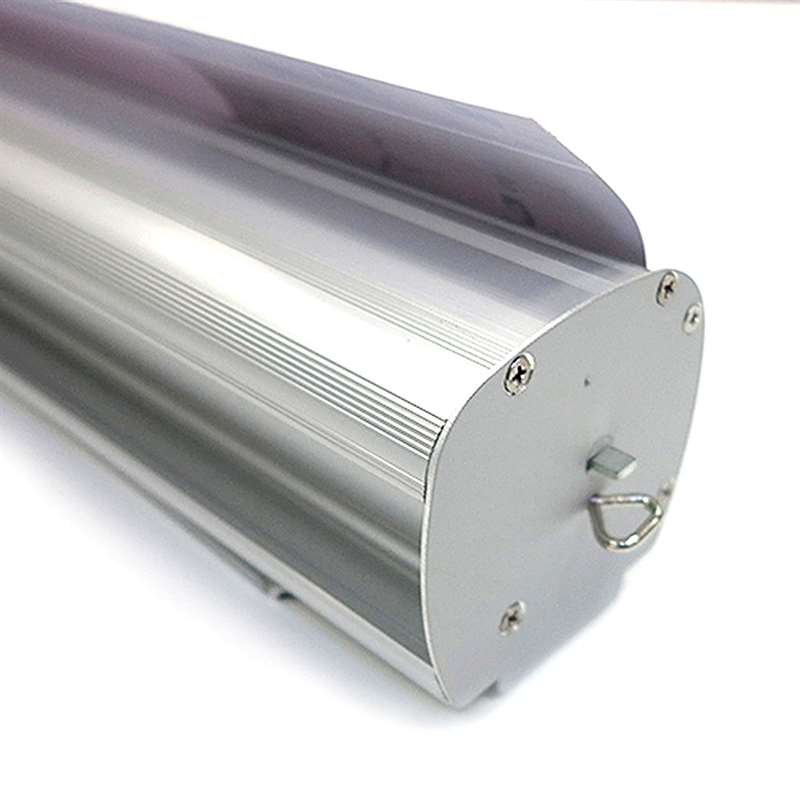 Classic Roll-up, single-sided, aluminum/silver, 60 cm, including bag and banner print