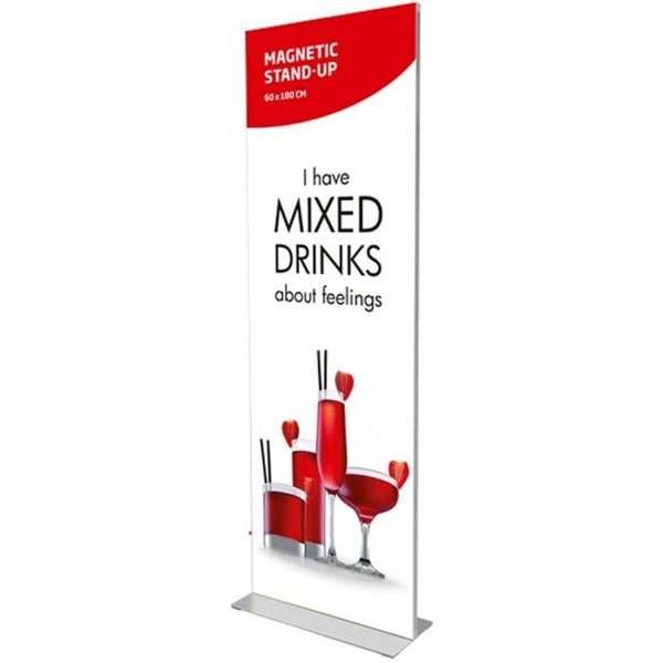 Magnetic Stand-up, double sided, 60 x 180 cm