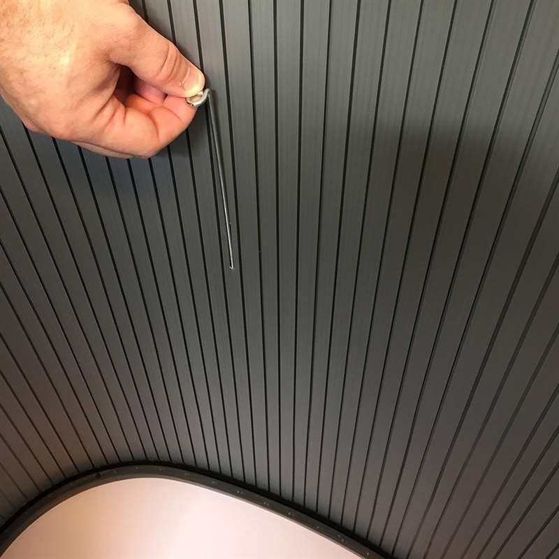 Panel Counter Curved, with black/white plates and 2 bags