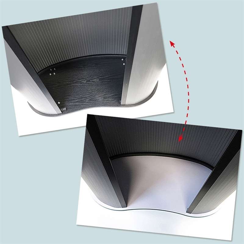 Panel Counter Curved, with black/white plates and 2 bags