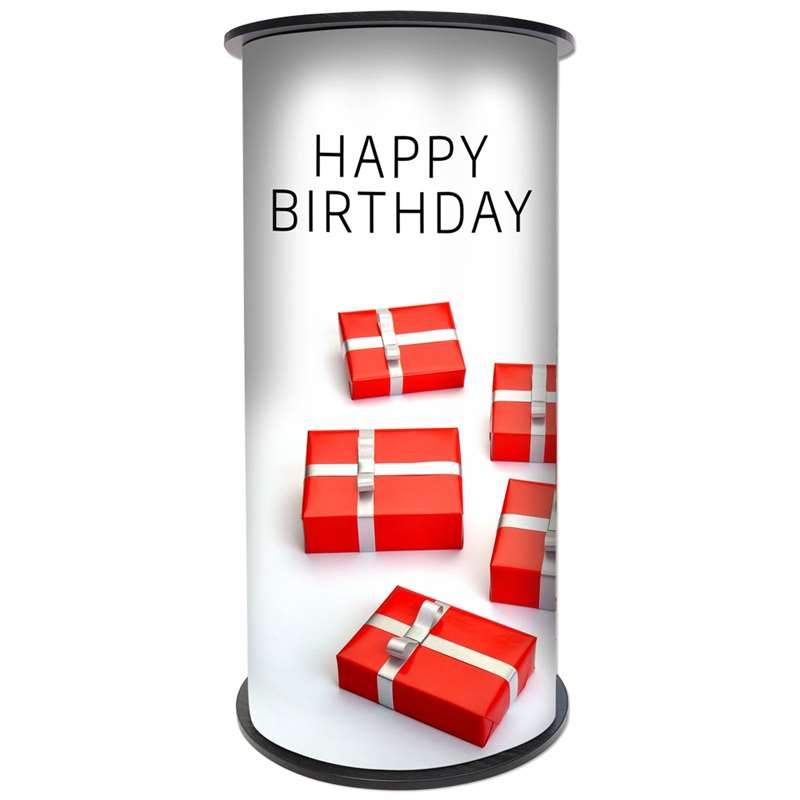 Panel Counter Circle, with black/white plates and 2 bags