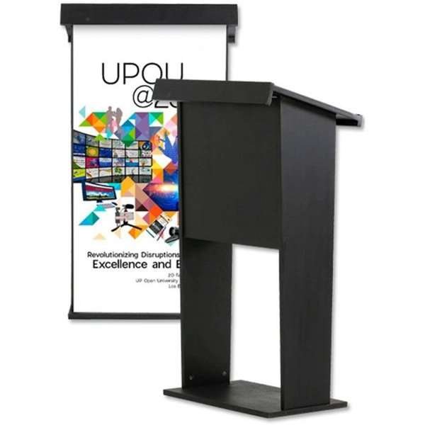 Wood Podium, black, with bag