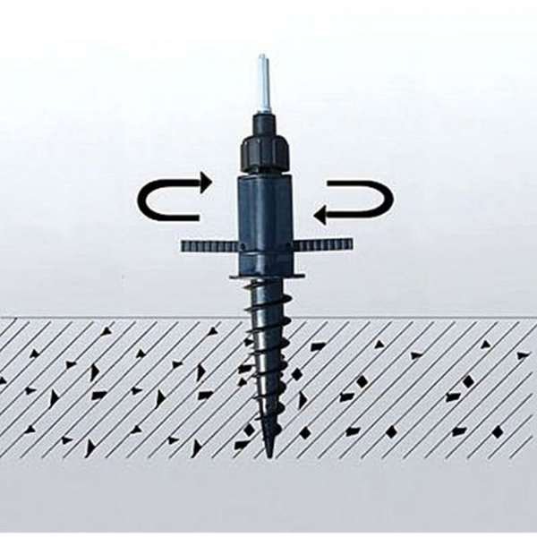 Screw Flag Base  (for Outdoor flag poles)