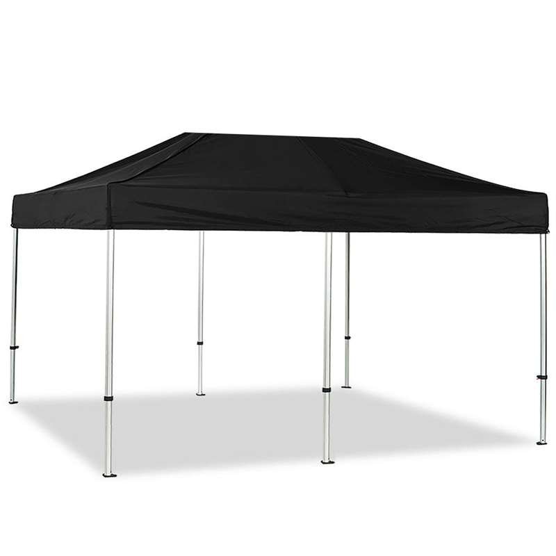 Event Tent Lux, 3 x 6 m, alu/silver poles, black top