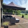 Event Tent Lux, 3 x 6 m, alu/silver poles, black top #11