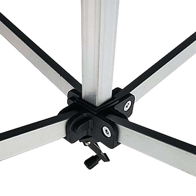 Event Tent Lux, 3 x 3 m, alu/silver poles, black top