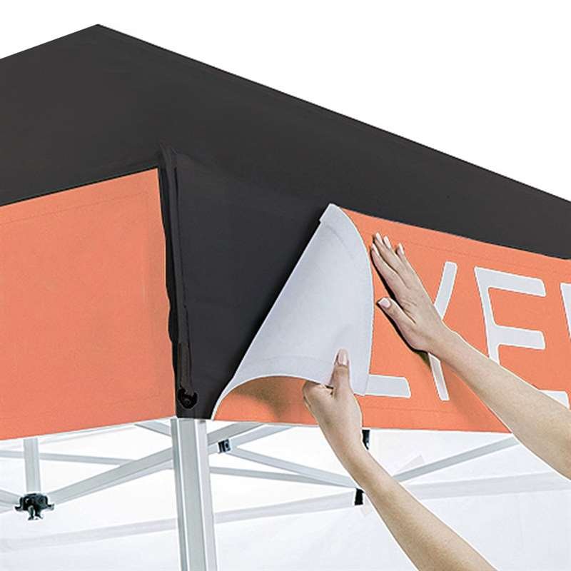 Event Tent Lux, 3 x 3 m, alu/silver poles, black top