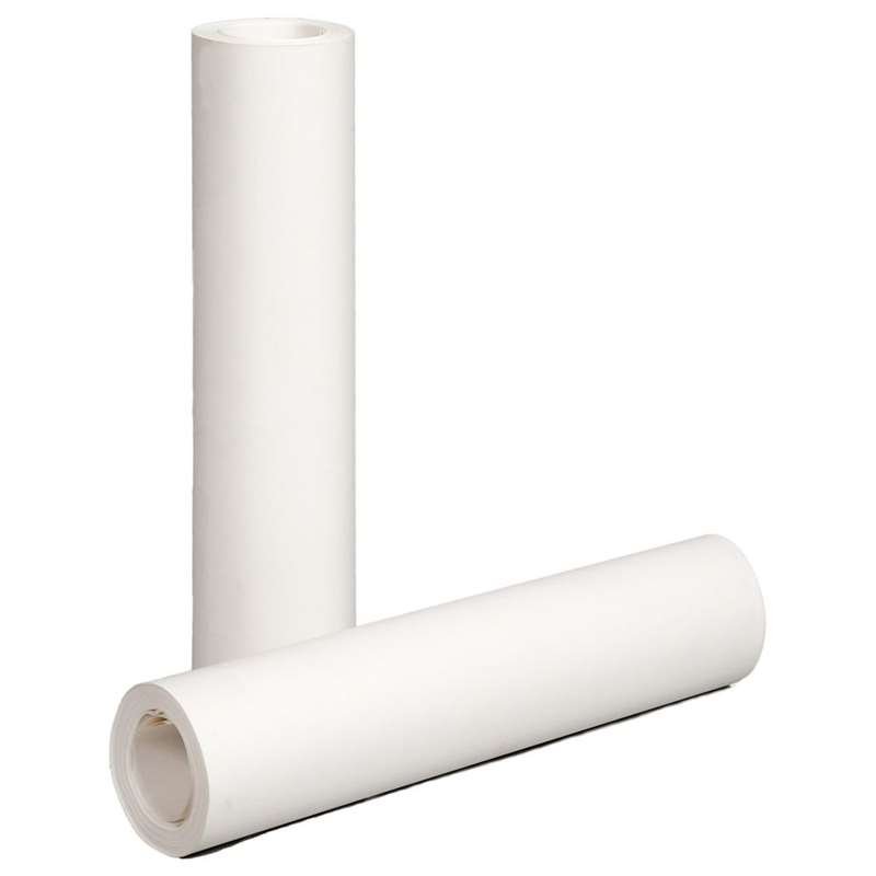 Matt white PP film with white back 200my 1,07x50m.= 53,5m2.