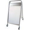 Expo Sign Lux Pavement Board with logo plate and wheels, silver, 50 x 70 cm #2