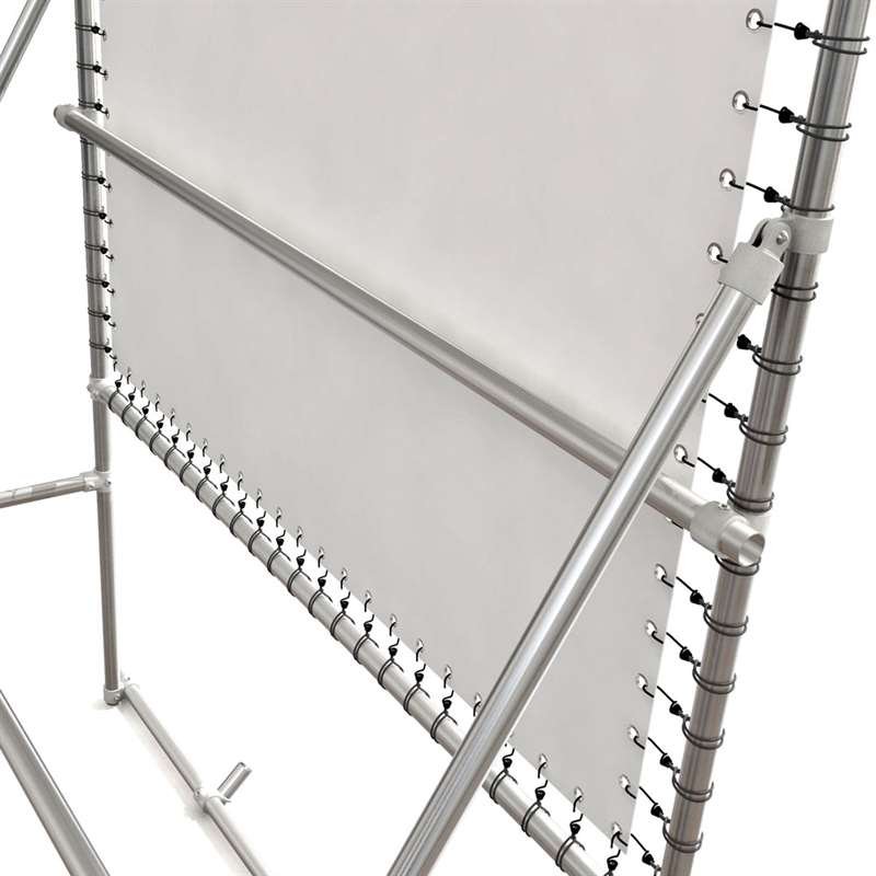 Free standing Banner Tube High stand (Alutubes0,3mm/Ø: 48mm) square frame (150x100cm) on high stand 300cm #6
