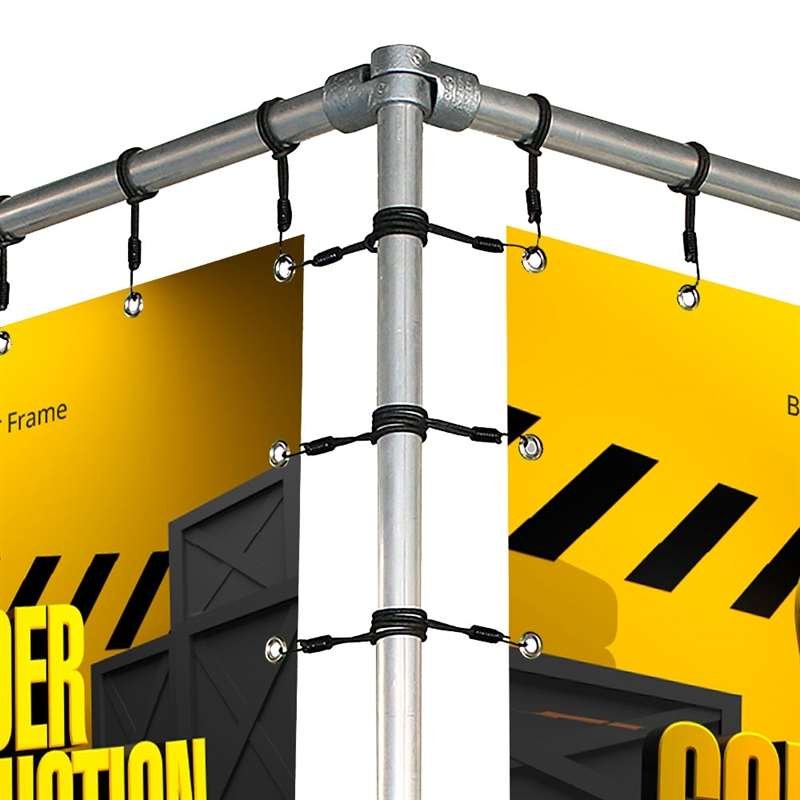 Banner Tube Hanging V frame for wall 200 x 50 cm