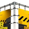 Banner Tube Hanging V frame for wall 150 x 50 cm #2