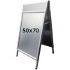Alu-Line Logo-change Pavement Board, silver, 50 x 70 cm #1