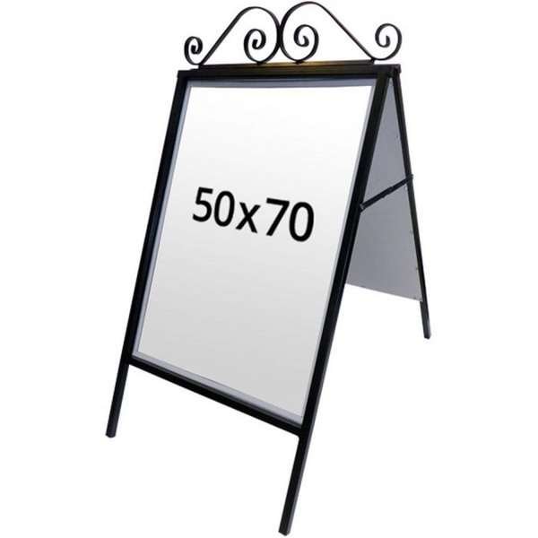 Antique A-Board, black, 50 x 70 cm