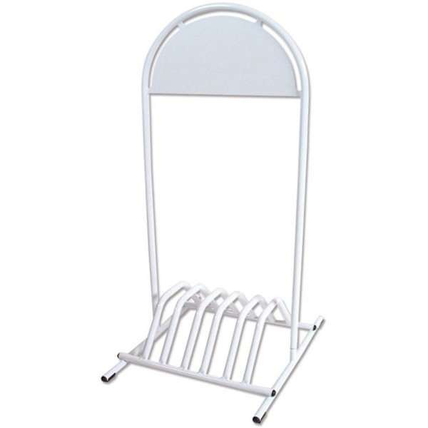Bicycle Gotik Stand, white, pavement board bicycle stand