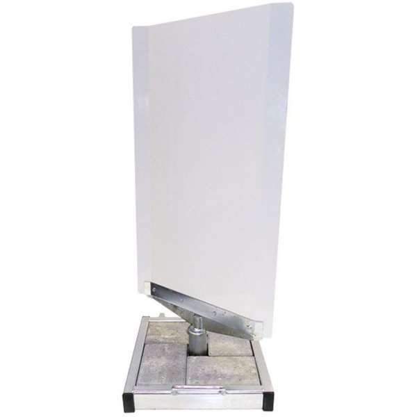 Outdoor Spin Sign, concrete stand