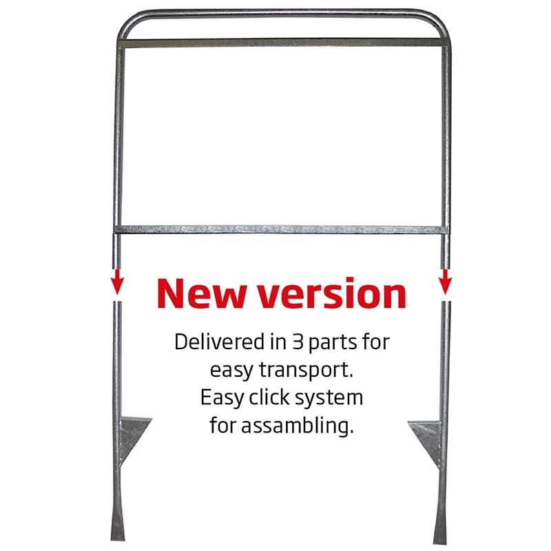 Estate Sign XL, silver/steel, 3 parts