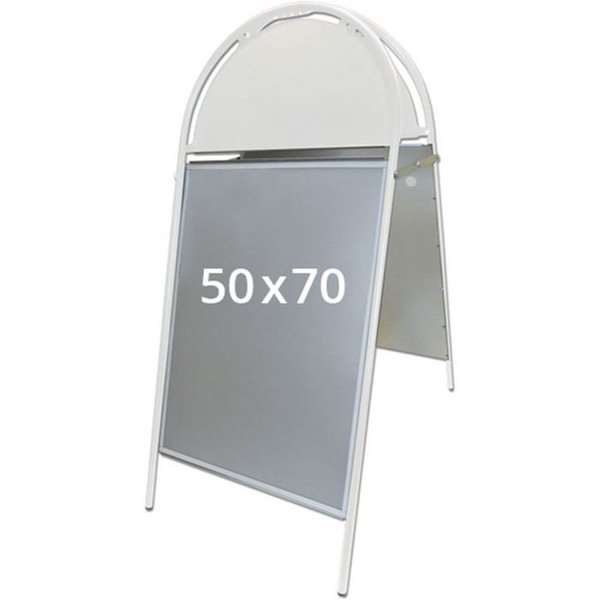 Gotik Budget Pavement Board, white, 50 x 70 cm