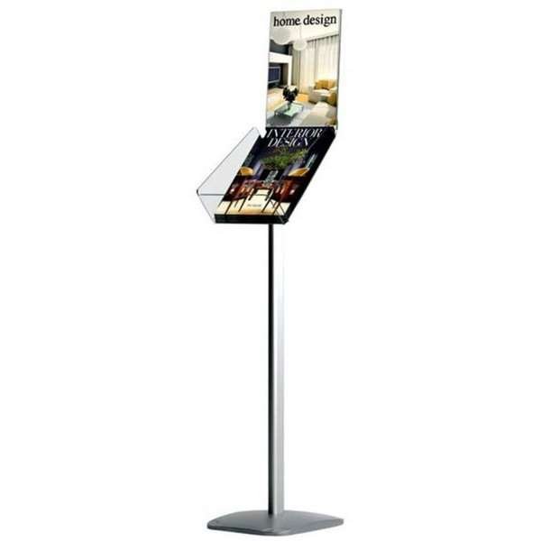 Expo Brochure Stand, A4 vertical, w/ A4 info-top