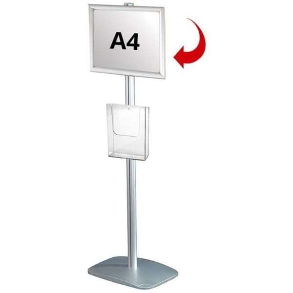 Mini Multistand 3 -Single sided A4 Snap Frame + A4 Brochure holder