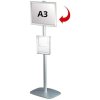 Mini Multistand 3 -Single sided A3 Snap Frame + A4 Brochure holder #1