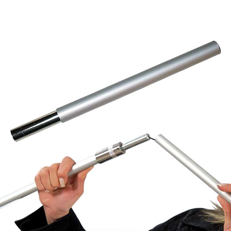 Adjustable pole, alu/silver, 190-220 cm, for Quick L-Banner