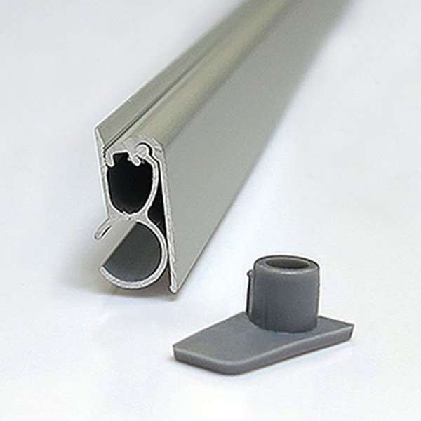 Classic Roll-up single-sided - 85x200 cm - silver - with banner and print