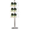 MULTISTAND 6 Doublesided 3 x acryl shelve Alu #1