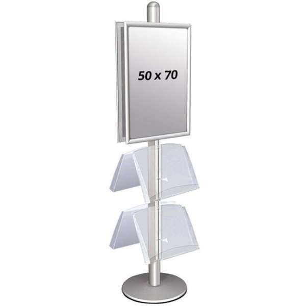MULTISTAND 4 Double sided with 2 acryl shelve 25mm 2 x 50x70