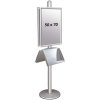 Free Standing Sign Holder, MultiStand, Double-Sided, 4 acrylic shelves, 2 Snap Frame, B2 - 50 x 70 cm #1