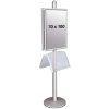 Free Standing Sign Holder, MultiStand, Double-Sided, 2 steel shelves, 2 Snap Frame, B1 - 70 x 100 cm #1
