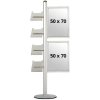 MULTISTAND 18 Single sided 2x(50x70cm) Slide-in + 4xA4 Shelves #1