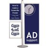 MULTISTAND 16  Double sided, 2 pcs. 50x70cm Slide-in +50cm banner #1