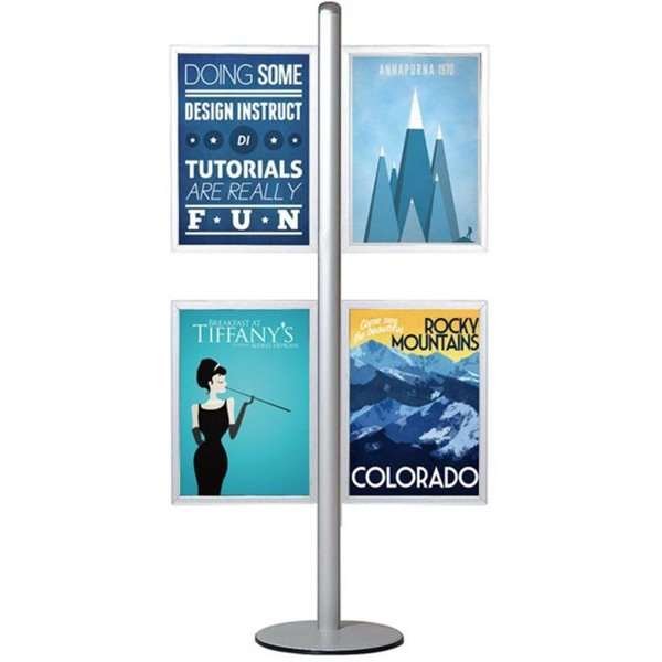 MULTISTAND 15  Double sided with 4 pcs. A2 Slide-in Vertical