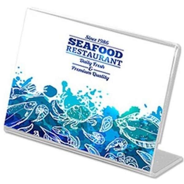 ACRYLIC L MENU HOLDER Horizontal A6