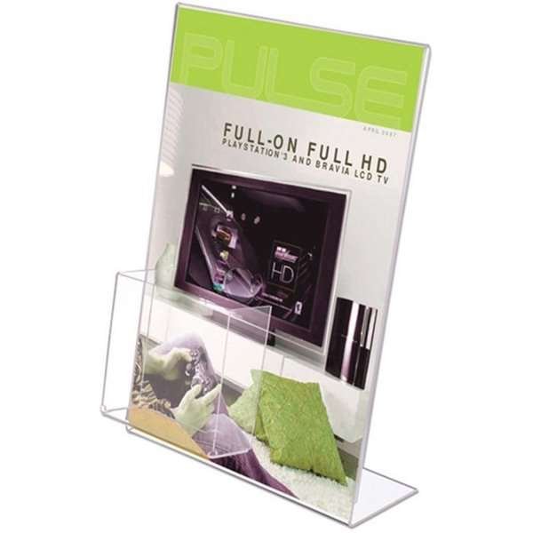 L-Menuholder with Front Pocket Vertical A4